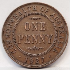 AUSTRALIA 1927 . ONE 1 PENNY